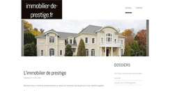 Desktop Screenshot of immobilier-de-prestige.fr