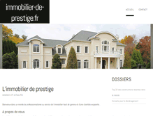 Tablet Screenshot of immobilier-de-prestige.fr